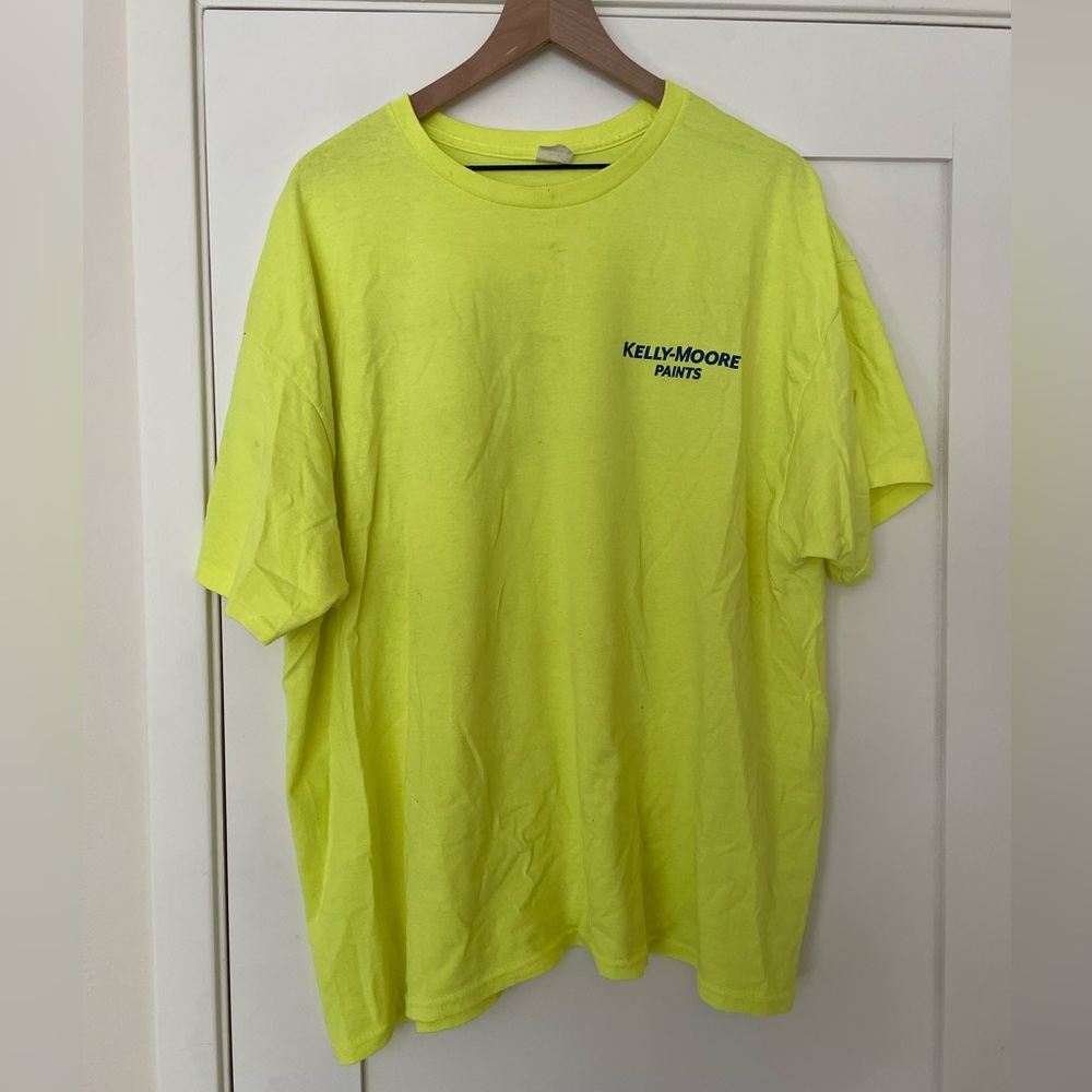 Kelly-Moore Paints Men's Neon Yellow T-Shirt